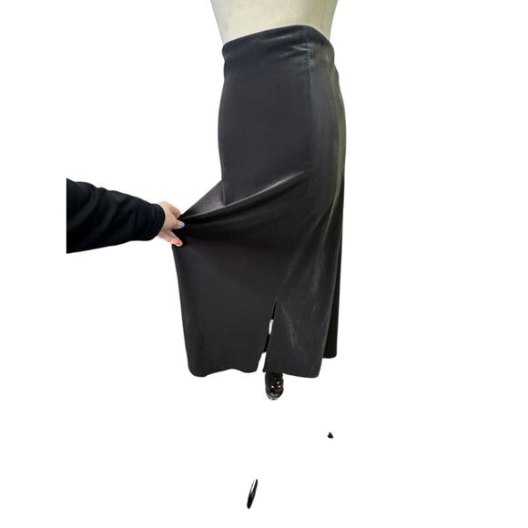 TIME AND TRU gray velour pull on midi skirt size XS - Picture 8 of 16